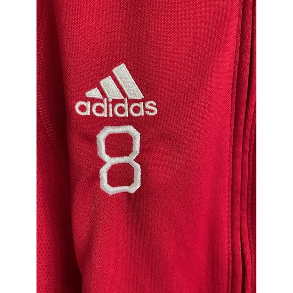 Adidas Climacool Mens Jacket Activewear Black Red Full Zip Long Sleeves XS - Picture 3 of 9